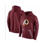 Men Washington Redskins Nike Burgundy Champ Drive Vapor Speed Pullover Hoodie