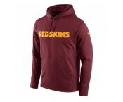 Men Washington Redskins Nike Burgundy Circuit Wordmark Essential Performance Pullover Hoodi