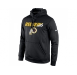 Men's Washington Redskins Nike Black Kick Off Staff Performance Pullover Hoodie