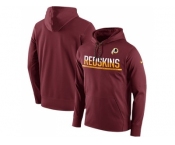 Men's Washington Redskins Nike Burgundy Sideline Circuit Pullover Performance Hoodie