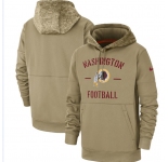 Men's Washington Redskins Nike Tan 2019 Salute to Service Sideline Therma Pullover