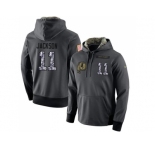 NFL Men's Nike Washington Redskins #11 DeSean Jackson Stitched Black Anthracite Salute to Service Player Performance Hoodie