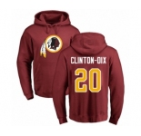 NFL Nike Washington Redskins #20 Ha Clinton-Dix Maroon Name & Number Logo Pullover Hoodie