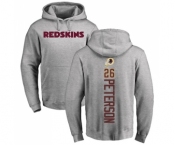 NFL Nike Washington Redskins #26 Adrian Peterson Ash Backer Pullover Hoodie