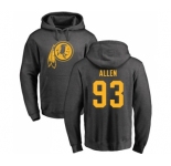 NFL Nike Washington Redskins #93 Jonathan Allen Ash One Color Pullover Hoodie