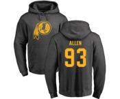 NFL Nike Washington Redskins #93 Jonathan Allen Ash One Color Pullover Hoodie