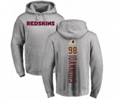 NFL Nike Washington Redskins #98 Matt Ioannidis Ash Backer Pullover Hoodie