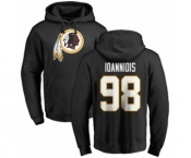 NFL Nike Washington Redskins #98 Matt Ioannidis Black Name & Number Logo Pullover Hoodie