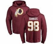 NFL Nike Washington Redskins #98 Matt Ioannidis Maroon Name & Number Logo Pullover Hoodie