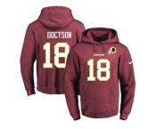 Nike Washington Redskins #18 Josh Doctson Burgundy Red Name & Number Pullover NFL Hoodie