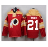 Nike Washington Redskins #21 Sean Taylor Burgundy Red Player Pullover NFL Hoodie