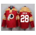 Nike Washington Redskins #28 Darrell Green Burgundy Red Player Pullover NFL Hoodie