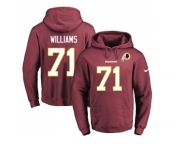 Nike Washington Redskins #71 Trent Williams Burgundy Red Name & Number Pullover NFL Hoodie