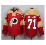 Nike Washington Redskins #71 Trent Williams Burgundy Red Player Pullover NFL Hoodie