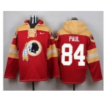 Nike Washington Redskins #84 Niles Paul Burgundy Red Player Pullover NFL Hoodie