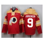 Nike Washington Redskins #9 Sonny Jurgensen Burgundy Red Player Pullover NFL Hoodie