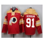 Nike Washington Redskins #91 Ryan Kerrigan Burgundy Red Player Pullover NFL Hoodie