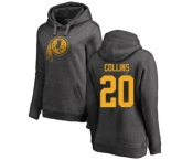 Football Women's Washington Redskins #20 Landon Collins Ash One Color Pullover Hoodie