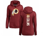 Football Women's Washington Redskins #20 Landon Collins Maroon Backer Pullover Hoodie