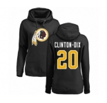 NFL Women's Nike Washington Redskins #20 Ha Clinton-Dix Black Name & Number Logo Pullover Hoodie