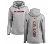 NFL Women's Nike Washington Redskins #26 Adrian Peterson Ash Backer Pullover Hoodie