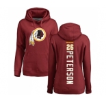NFL Women's Nike Washington Redskins #26 Adrian Peterson Maroon Backer Pullover Hoodie