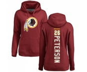 NFL Women's Nike Washington Redskins #26 Adrian Peterson Maroon Backer Pullover Hoodie