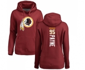 NFL Women's Nike Washington Redskins #95 Da'Ron Payne Maroon Backer Pullover Hoodie