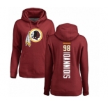 NFL Women's Nike Washington Redskins #98 Matt Ioannidis Maroon Backer Pullover Hoodie