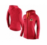 Women Nike Washington Redskins Full-Zip Performance Hoodie Red_2