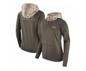 Women Washington Redskins Nike Olive Salute to Service Performance Pullover Hoodie