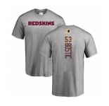 Football Washington Redskins #53 Jon Bostic Ash Backer T-Shirt