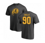 Football Washington Redskins #90 Montez Sweat Ash One Color T-Shirt