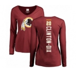 NFL Women's Nike Washington Redskins #20 Ha Clinton-Dix Maroon Backer Long Sleeve T-Shirt