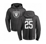 Football Oakland Raiders #25 Erik Harris Ash One Color Pullover Hoodie
