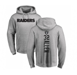 Football Oakland Raiders #32 Marcus Allen Ash Backer Pullover Hoodie