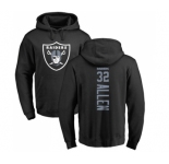 Football Oakland Raiders #32 Marcus Allen Black Backer Pullover Hoodie