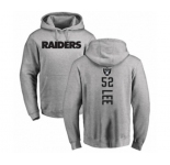 Football Oakland Raiders #52 Marquel Lee Ash Backer Pullover Hoodie