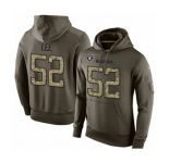 Football Oakland Raiders #52 Marquel Lee Green Salute To Service Men's Pullover Hoodie