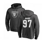 Football Oakland Raiders #97 Josh Mauro Ash One Color Pullover Hoodie