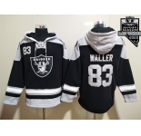 Men's Las Vegas Raiders #83 Darren Waller NEW Black 2020 Inaugural Season Pocket Stitched NFL Pullover Hoodie