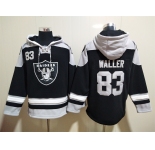 Men's Las Vegas Raiders #83 Darren Waller NEW Black Pocket Stitched NFL Pullover Hoodie