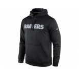 Men's Oakland Raiders Nike Black KO Wordmark Performance Hoodie