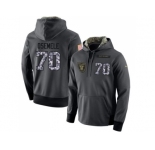 NFL Men's Nike Oakland Raiders #70 Kelechi Osemele Stitched Black Anthracite Salute to Service Player Performance Hoodie