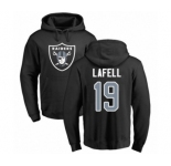 NFL Nike Oakland Raiders #19 Brandon LaFell Black Name & Number Logo Pullover Hoodie