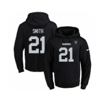 Nike Oakland Raiders #21 Sean Smith Black Name & Number Pullover NFL Hoodie