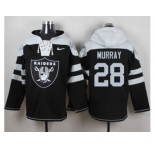 Nike Oakland Raiders #28 Latavius Murray Black Player Pullover Hoodie