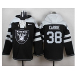 Nike Oakland Raiders #38 T.J. Carrie Black Player Pullover NFL Hoodie
