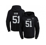 Nike Oakland Raiders #51 Bruce Irvin Black Name & Number Pullover NFL Hoodie