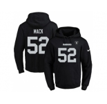 Nike Oakland Raiders #52 Khalil Mack Black Name & Number Pullover NFL Hoodie